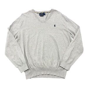 Polo Ralph Lauren V Neck Pima Cotton Sweater